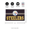 Evergreen NFL Pittsburgh Steelers Embossed Mat Cross Hatch Indoor and Outdoor Doormat - 2 of 4