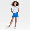 Girls' French Terry Shorts - Cat & Jack™ Blue - 4 of 4