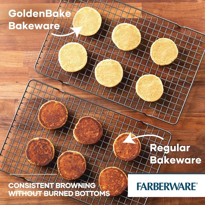 Farberware Insulated Bakeware Nonstick Cookie Baking Sheet, 14" x 16", Light Gray, 3 of 9
