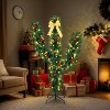 VINGLI 5ft Pre-Lit Artificial Cactus Christmas Tree, 110 LED Lights, 400 Tips, Holiday & Home Decor - 3 of 4