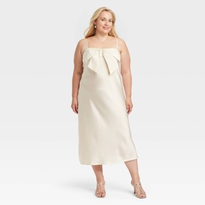 Women's Bow Midi Shift Dress - A New Day™ - 1 of 3