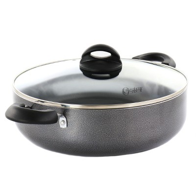 Oster Clairborne 8 inch Aluminum Frying Pan in Charcoal Grey