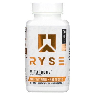 RYSE Vitafocus, Multivitamin + Nootropic, 60 Gelatin Capsules