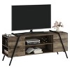 TV Stand for 50- 55 Inch TV, Modern Mid Century Entertainment Center with Storage, Adjustable Shelves, U-Shaped Metal Legs - 3 of 4