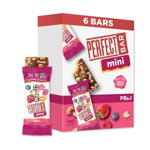 Perfect Bar Mini Gluten-Free PB&J Refrigerated Protein Bars - 6.3oz/6ct - 1 of 4