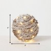 Sullivans LED Metal Twig Orb Decorative Filler 8"H Gold - 3 of 4