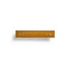 LunaLulinlk Walnut Finish 8.75 inch Key Rail with 4 Satin Nickel Hooks for Keys, Mail, Leashes, 2 lbs Capacity, 1 Pack - 4 of 4