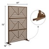 Dovelina Metal Outdoor Privacy Screen Freestanding Patio Decorative Screens - 4 of 4