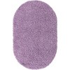 Unique Loom Solid Shag Solid Indoor Woven Area Rug - 2 of 4