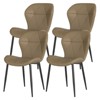 Dining Chairs,Modern Dining Room Chair Diamond Leather with Wooden and Metal Frame - 2 of 4