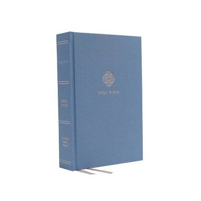 Nrsv, Catholic Bible, Journal Edition, Cloth Over Board, Blue, Comfort Print - by  Catholic Bible Press (Hardcover)