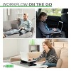 Uncaged Ergonomics WorkEZ Professional Adjustable Laptop Stand for Desk Lap Desk for Bed Black Aluminum Adjusatble Height Tilt - 2 of 4