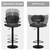 4Pcs Adjustable Bar Stools, Modern Swivel Bar Chairs With High Backrest, Easy Assembly, for Dining Room, Kitchen Counter Bar - 3 of 4