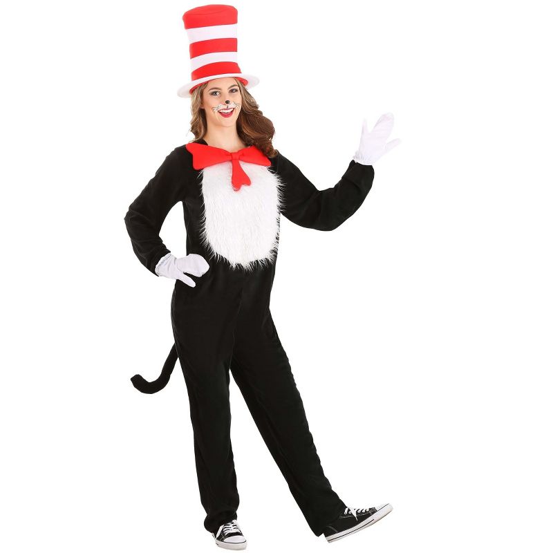 HalloweenCostumes.com Dr. Seuss The Cat in the Hat Deluxe Plus Size Costume for Adults., 3 of 16