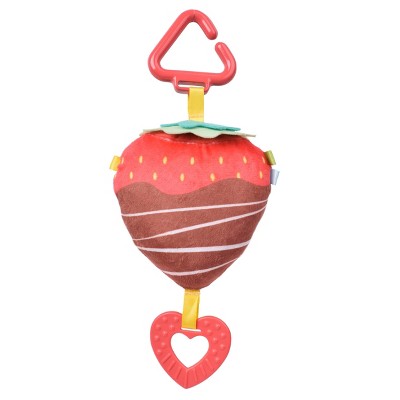 Sunny Days Deluxe Chime Teether Baby Toy - Chocolate Strawberry - Valentine's Day