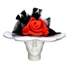 Foam Party Hats Vintage Flower Pamela - 2 of 4