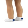 Sophia’s Simple Ankle Socks with Pom-Poms for 18” Dolls - 3 of 3