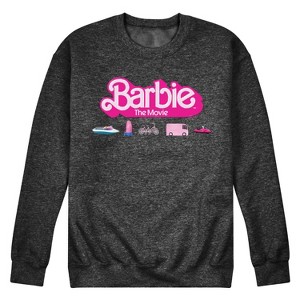 Men's - Barbie - Barbie Transportaion Vehicles Graphic Fleece Sweatshirt - 1 of 4