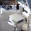 2 Pack Boat Seats Low Back,Stainless Steel Screws Included,With Thickened Sponge Padding and Hinge for Sightseeing Boat,Speedboat, Canoe，Blue - 2 of 4