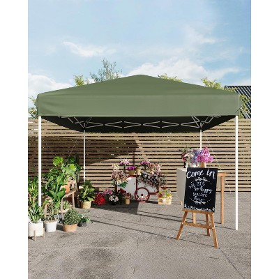 10x10 Pop Up Canopy Tent with 4 Sandbags & Carrying Bag Outdoor Canopy Tent with 3 Adjustable Heights
