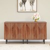 Lirago Modern Sideboard with 4 Doors and Metal Legs-Versatile Storage Cabinet for Home 59.06"Lx13.78"Wx31.5"H - 2 of 4
