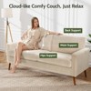 Dyonery 68" Small Loveseat for Bedroom Office Mid Century Modern Loveseat Sofa Couch with Spring Cushion for Livng Room,Solid Wood,Tool-Free Assembly - 4 of 4