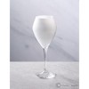 Classic Touch Set of 6 White V-Shaped Wine Glasses with Clear Stem - 3 of 4
