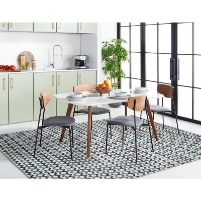 Montauk Off-White Geometric Cotton 8' x 10' Area Rug