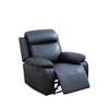 MAYEERTY Recliner Chair, Breathable Leather Reclining Chair with Adjustable Backrest for Living Room, Black - 2 of 4