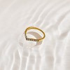 EVRY JEWELS WATERPROOF Gold or Silver Plated Odessa Ring - 3 of 4
