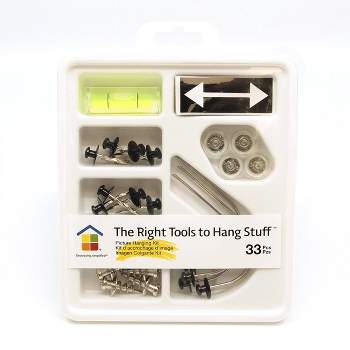 Under the Roof Decorating 33pc The Right Tools To Hang Stuff Tool Set Clear