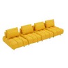 120" Teddy Straight Sectional Sofa, Spacious Seats, Mid-Century Modern - 2 of 4