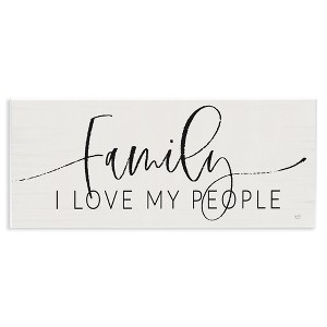 Stupell Industries I Love My People Affectionate Family Phrase, 17" x 7" - 1 of 4