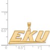 Black Bow Jewelry 10k Yellow Gold Eastern Kentucky Colonels NCAA Large Pendant - 2 of 3