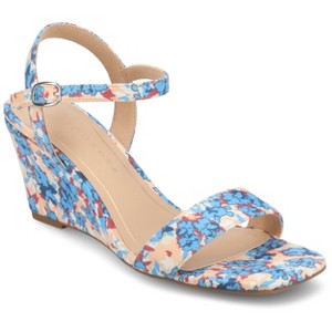 Journee Women's Clayr Wedge Sandals - 1 of 4