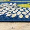 Cozumel Floral Patio Rug Blue/Green - 3 of 4