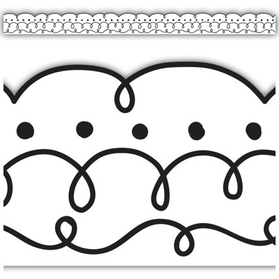 Teacher Created Resources Squiggles and Dots Die-Cut Border Trim, 35 Feet (Pack of 6)