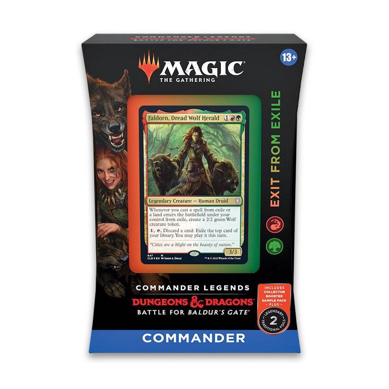Magic: The Gathering Commander Legends: Battle for Baldur&#39;s Gate Commander Deck &#8211; Exit From Exile, 1 of 4
