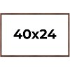 PosterPalooza | Classic Modern Brown Picture Frame - UV Acrylic, Backing Board, Hanging Hardware Included - 2 of 4