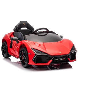 Jojoka 12V Ride On Car Licensed Lamborghini Revuelto Battery Powered Sports Car Toy w/ Bluetooth,Music,Remote Control,Headlight - 1 of 4