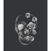 Women's Lost Gods Rose Skull Portrait Racerback Tank Top - 2 of 4