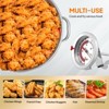 ROVSUN 10Qt Aluminum Fish Fryer Pot with Strainer Basket, Outdoor Fryer with 55,000 BTU Propane Gas Burner & Thermometer for Seafood & French Fries - 4 of 4