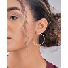 SHINE by Sterling Forever Double Loop Stud Hoop Earrings - 2 of 4
