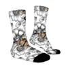 Butterfly Floral Women Printed Crew Socks Funny Funky Socks Soft Polyester Novelty Gifts for Artists Men - 3 of 4