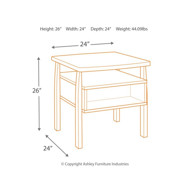 Vailbry Rectangular End Table Brown - Signature Design by Ashley, 4 of 11