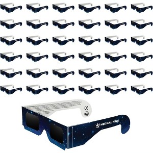 Solar Eclipse Glasses 50 pack - 2024 CE and ISO Certified 2024 Galaxy Design Safe Shades for Direct Sun Viewing - MedicalKingUsa - 1 of 4