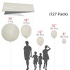 PartyWoo Balloons White Sand Beige Cream Ivory 36 18 12 10 5 Inch 127 pcs - 2 of 4