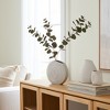 Ceramic Vase - Coastal Textured Round Decorative Accent for Home, Office, Bedroom, and Living Room - 11" White - 3 of 4