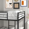 Metal Bunk Bed Full Over Full, Bunk Bed Frame with Safety Guard Rails, Heavy Duty Space-Saving Design, Easy Assembly Black - 3 of 4