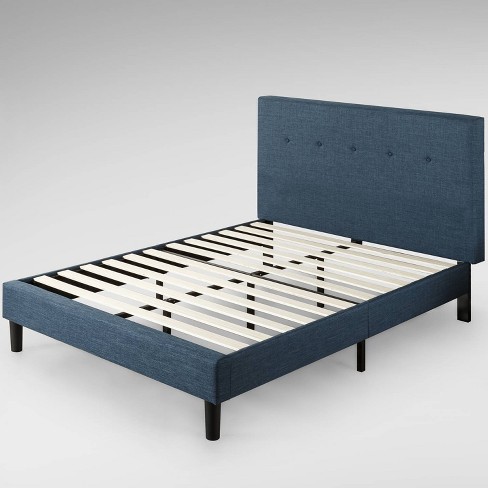 Zinus upholstered deals platform bed queen